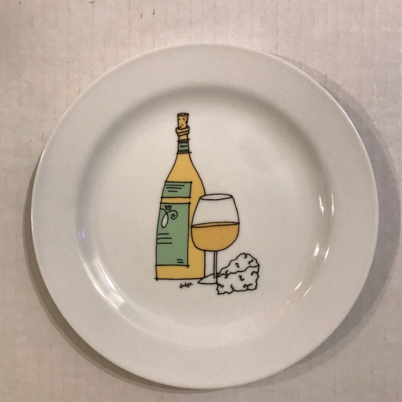 Set Of 6 Porcelain Canapé/Hors d’oeuvre/App Plates By Ursula Dodge 6.75” - Picture 6 of 10